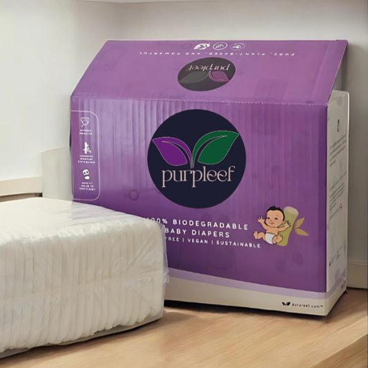 Bamboo Fiber Rash-Free Baby Diapers (Taped) by Purpleef