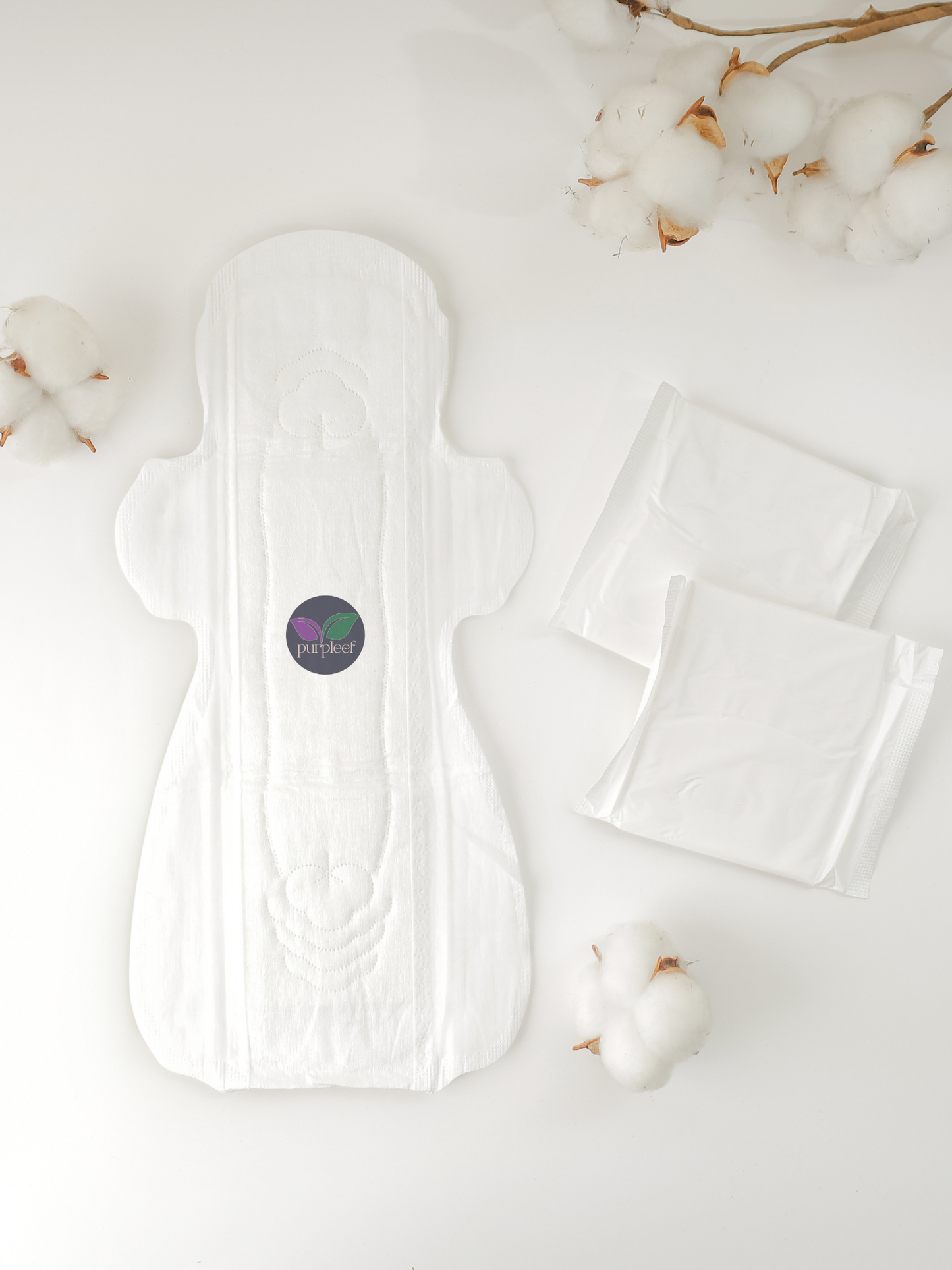 Bamboo & Corn Fiber Sanitary Pads by Purpleef