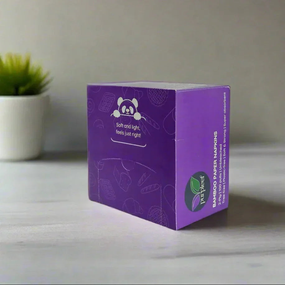 Daily Fresh Kit by Purpleef | TrueFiber | Facial Tissues, Napkin Box
