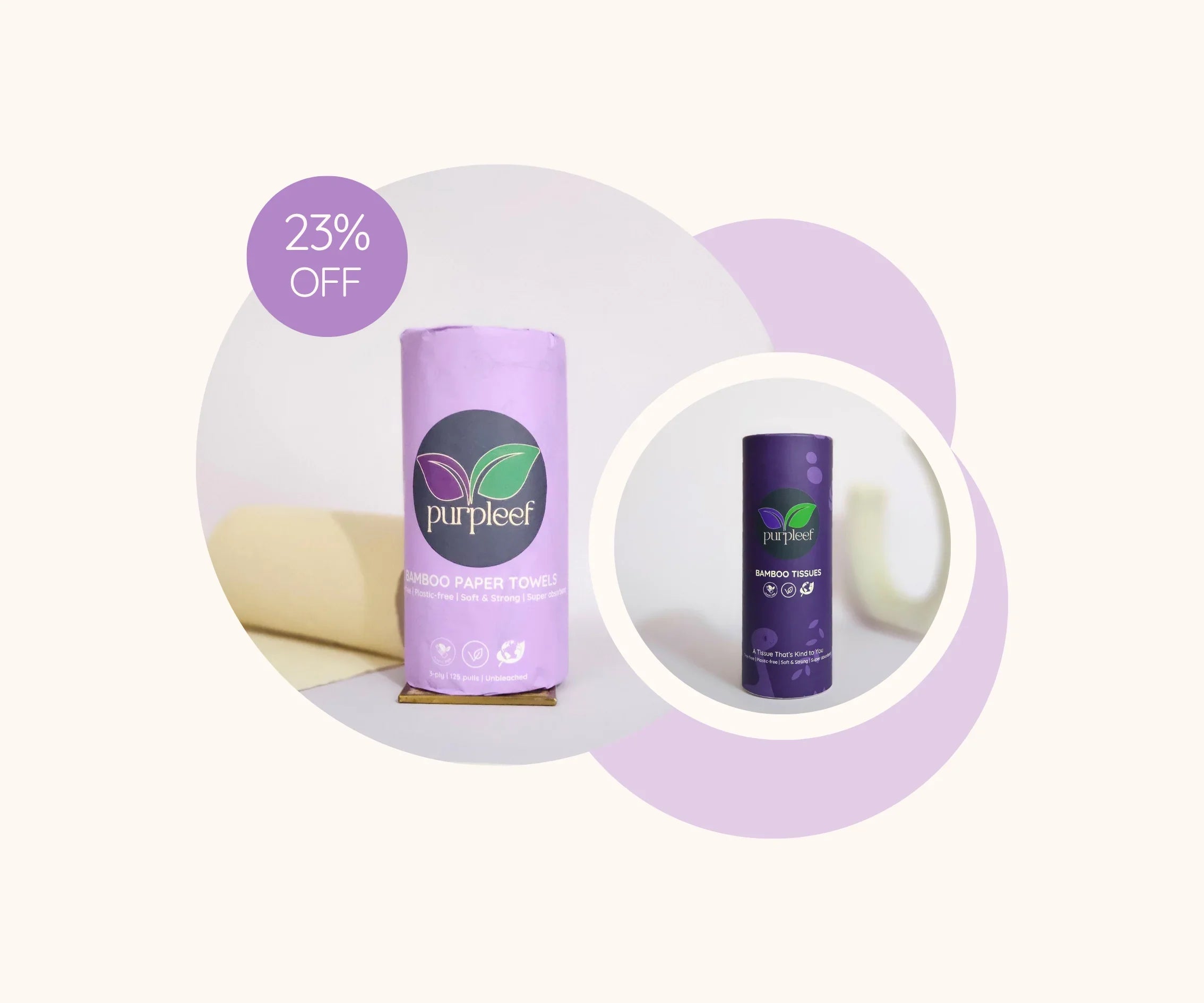 Home Hygiene Kit by Purpleef | TrueFiber | Paper Towel, Facial Tissues