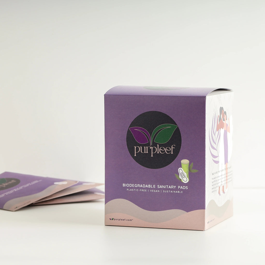 Bamboo & Corn Fiber Sanitary Pads by Purpleef | Plastic-Free