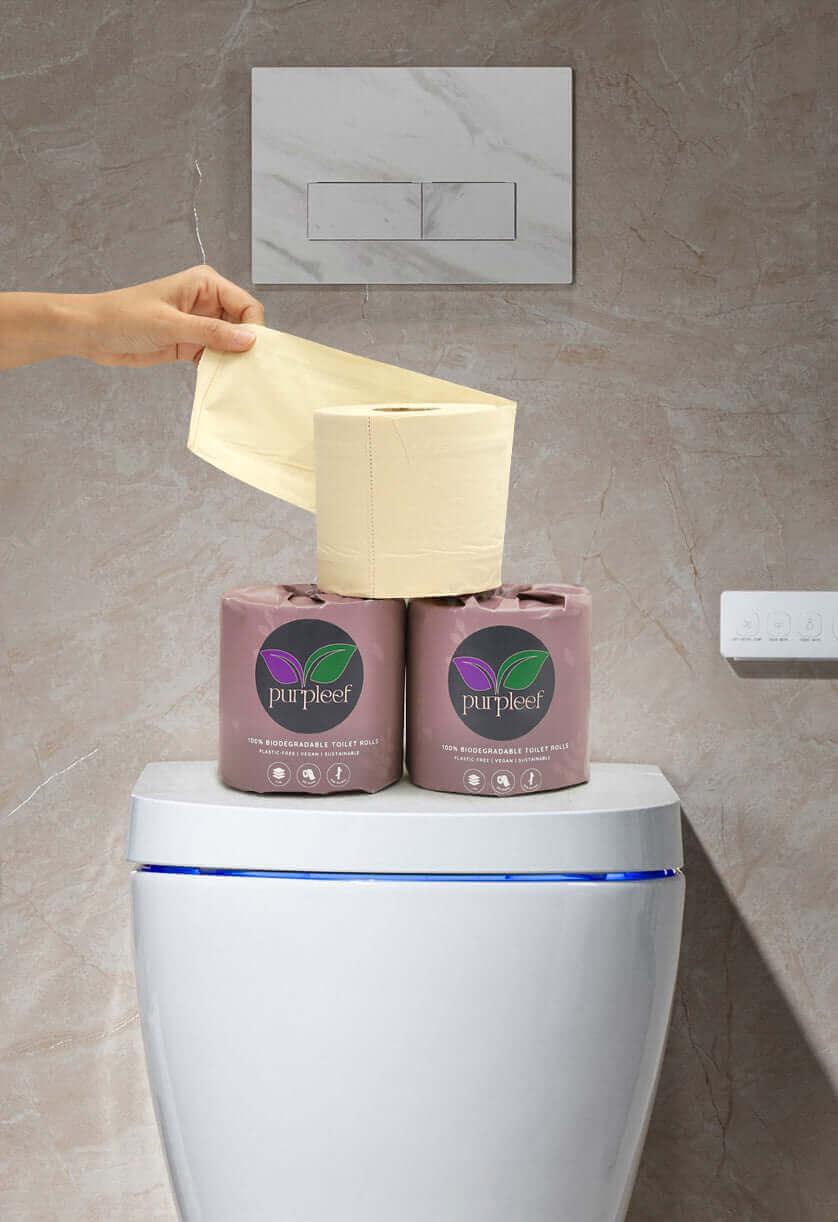 100% Biodegradable toilet rolls by purpleef