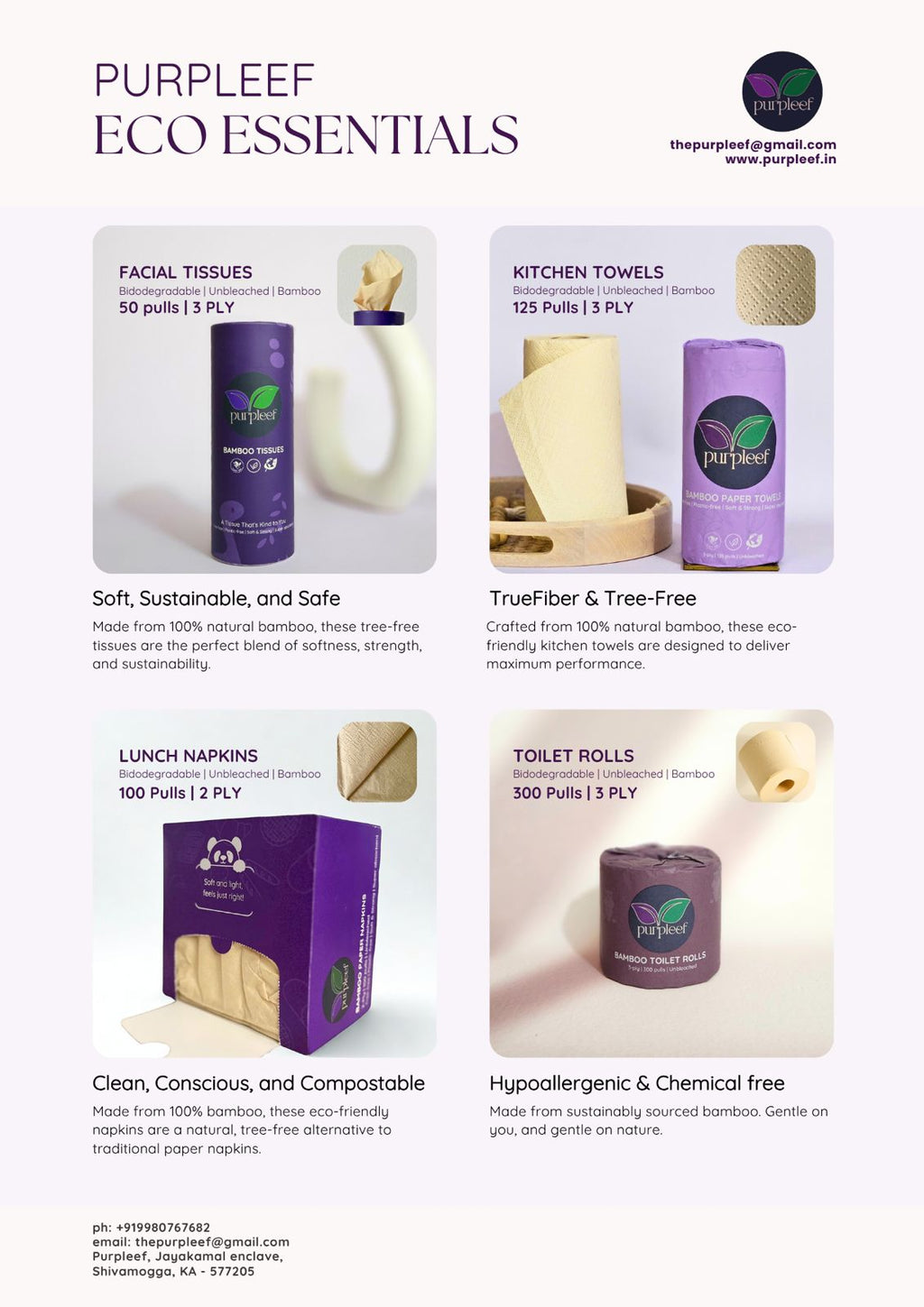 B2B Sample Pack (1 - Toilet roll, Kitchen towel, Napkin box, Tissue box)